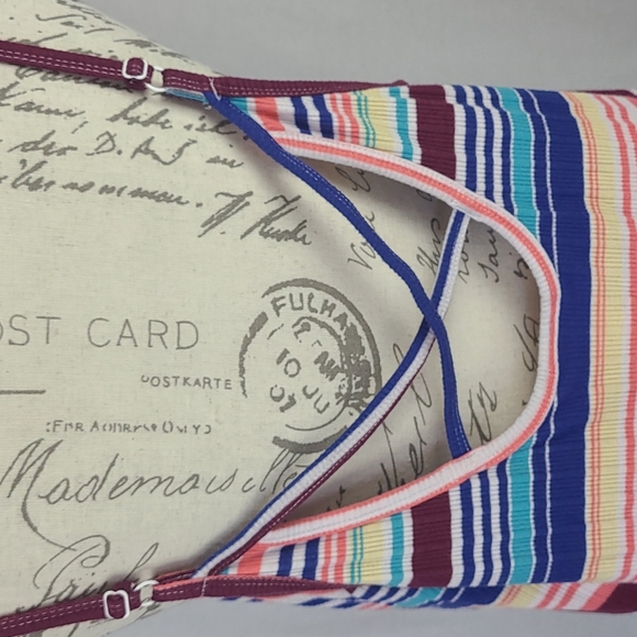 Vinage Striped Casual Dress - Purple Multi - Picture 5 of 8